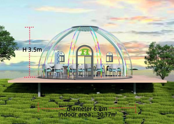 Full 360°Transparency Home Commercial Bubble Room Transparent Room Putdoor Tents Dome House