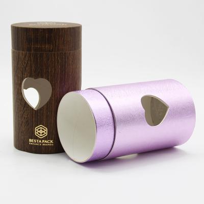 Custom Logo Creative Window Cardboard Packaging Tube For Apparel Clothing Packaging