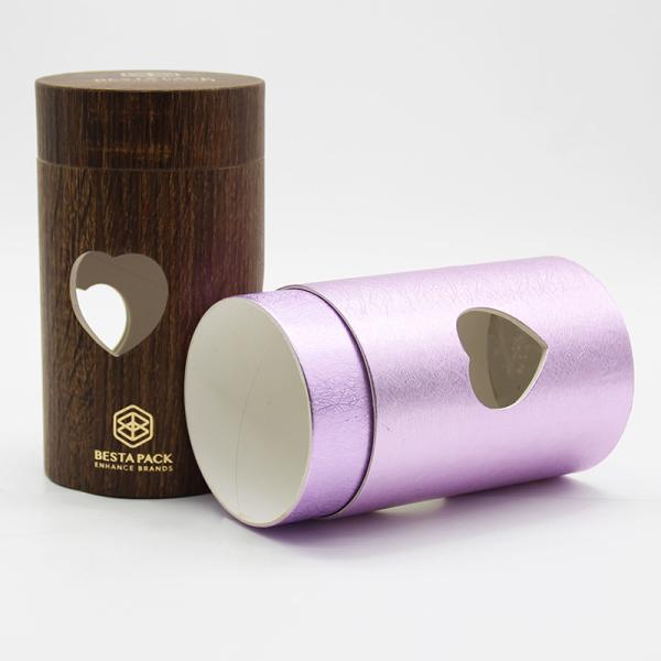 Custom Logo Creative Window Cardboard Packaging Tube For Apparel Clothing Packaging