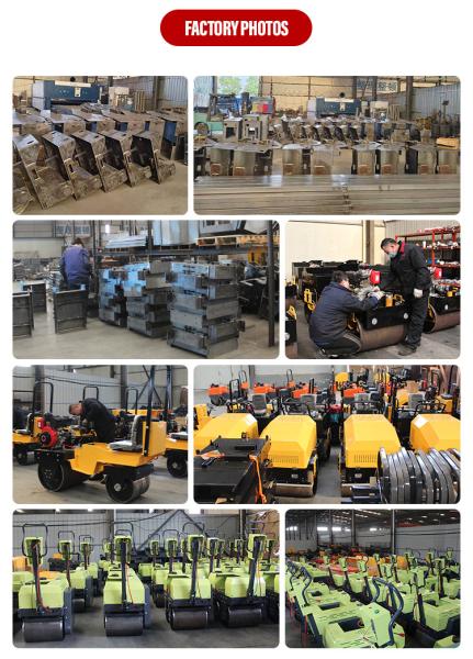 Mini Double Drum Vibratory Road Roller Compactor for Soil Asphalt Compaction 0.7Ton