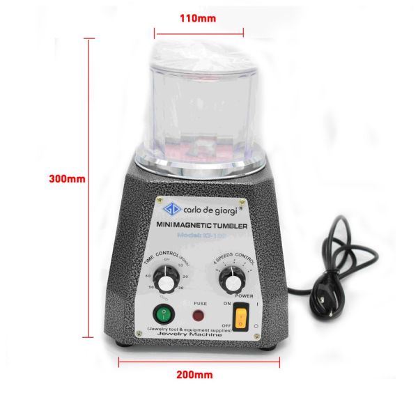 KT100 Magnetic Tumbler Jewelry Polisher Finisher Super Finishing Equipment