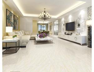 gris blanc 600X600mm ISO13006 de tuiles de la porcelaine 4pcs poli par 80x80cm