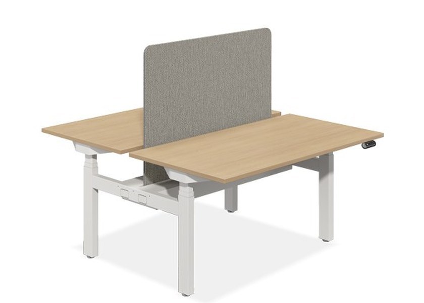 Up1 Office Adjustable Desk with 725-1215mm and 725-1270mm Height Range and Multiple Size Options