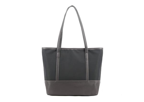 Fashionable Canvas Tote Bags Custom Made Wear Resistant With Zippered Pocket