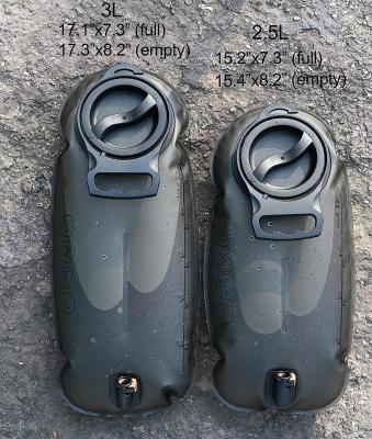 2L/2.5L/3L TPU Hydration Bladder, Tasteless BPA Free Water Reservoir Bag with Insulated Tube for Hydration Pack