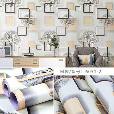 45cm largeur papier peint de luxe pour la maison moderne décoratif 3D Vinyl mur imperméable de chambre