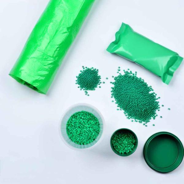 PP PET Film d'emballage alimentaire Fluorescent Masterbatch Granules Herbe vert