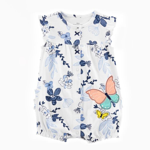 Printing Baby Clothes Summer Onesies Baby Clothes Short Sleeve Girl Rompers for Sale