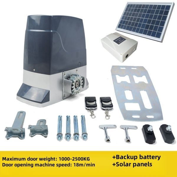 Sliding Gate Opener WiFi Control Apartment Door Opener Solar Powered Automatic