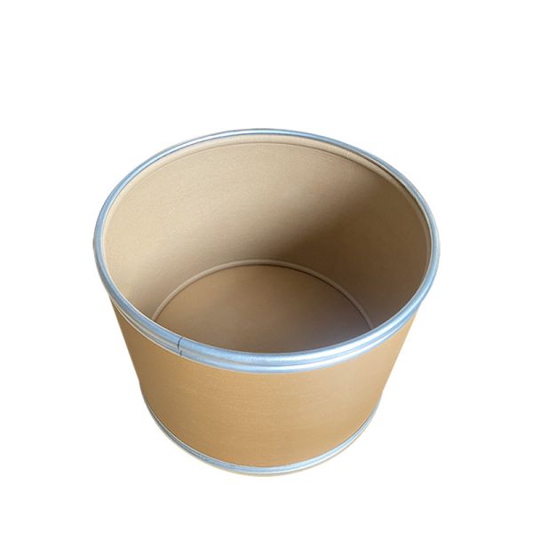 Removable Lidtype Fiber Drum Moisture Resistant And Impact Resistant Stackable When Closed Designed For Bulk Material Storage