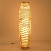 Lampadaires debout de tissage en bambou Handcrafted de lumières pour la lumière de salon