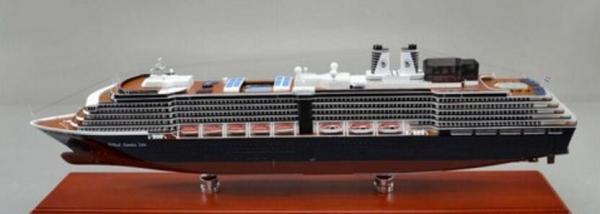 MS Zuiderdam Cruise Ship  Models Ivory White Color For Outdoor Exhibition