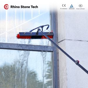 Manual Telescopic Rod Water Fed Pole Rooftop Solar Panel High Glass Window Washing