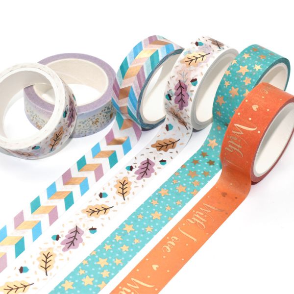 Single Sided Adhesive Autumn Style Japanese Washi Tapes
