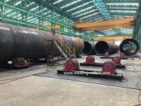 Convencional resistente del rotor de la soldadura del tubo del tornillo de avance de 200 toneladas con las ruedas de la PU