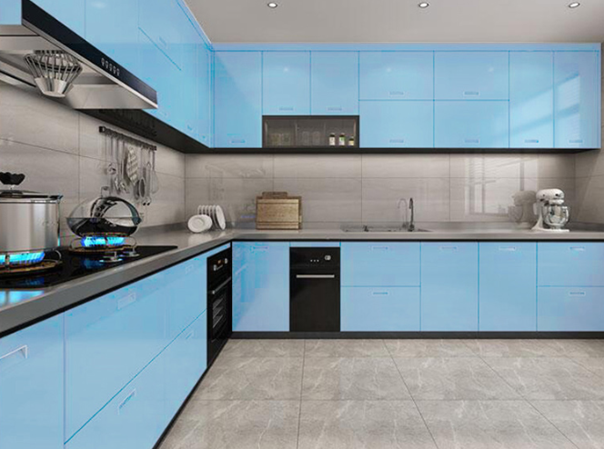 Orange Blue Green Glossy Peel And Stick Wallpaper 60cm 120cm Countertop Wallpaper