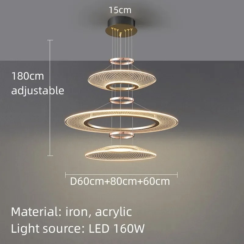 Villa Dining Pendant Light Bedroom Ceiling Home Decor Lustre Lighting Fixtur(WH-NC-163)