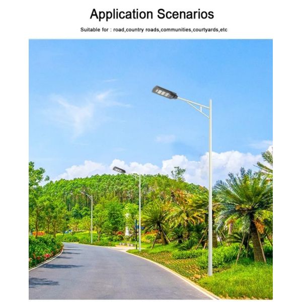 свет Steet на открытом воздухе ABS уличных светов СИД 100W теплого белого солнечный