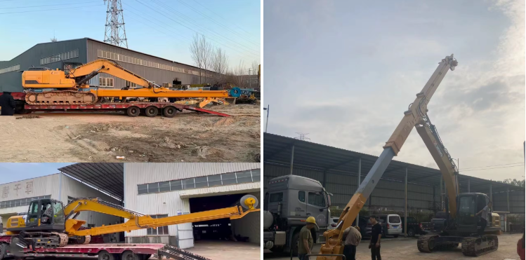 Excavator Extension Arm Telescopic Arm Extended Excavator Long Boom 12m 14m 15m 16m Two-section Telescopic Arm