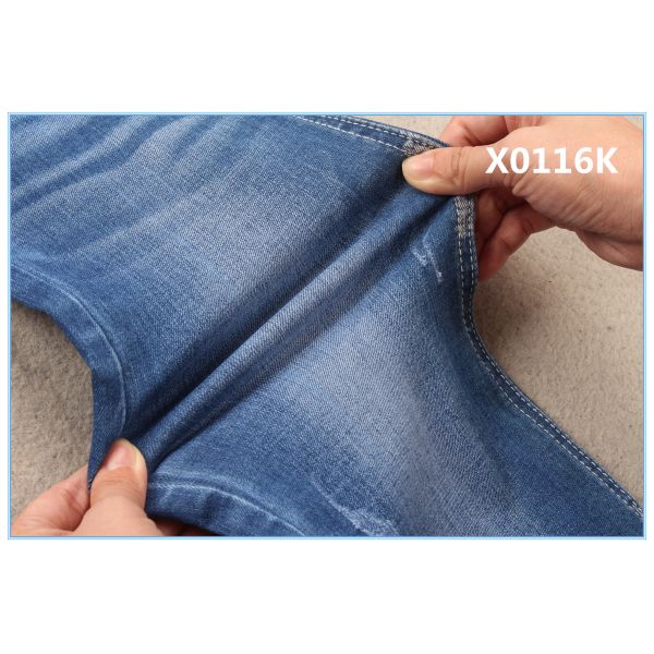 Twill джинсов RHT огромных Stretchable голубых женщин тощий правый ткань джинсовой ткани 10 Oz