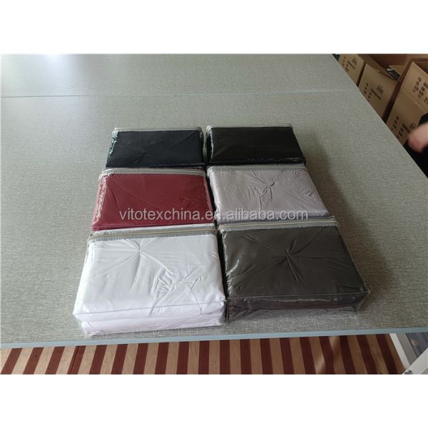 Королевский размер Solid Pinch Pleat Pintuck 3-частный набор одеяла с бриллиантовой вышивкой