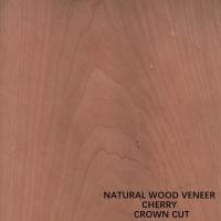 La couronne coupée plate a coupé Cherry Wood Veneer naturel 0.15-0.5mm pour le panneau et le visage de meubles
