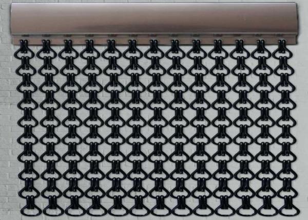 Professional Aluminium Chain Fly Curtains Durable For Doors / Window