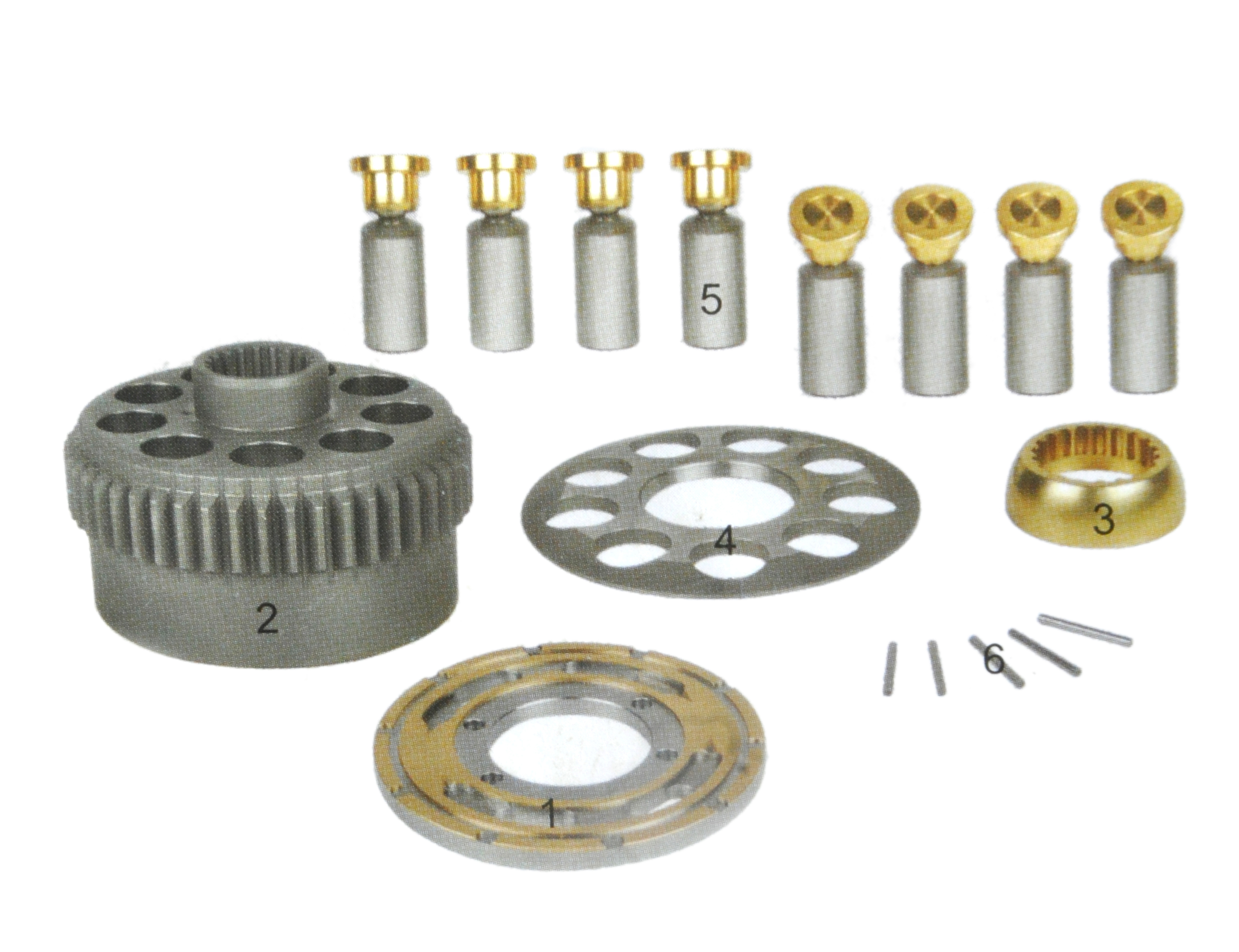 K3V63 K3V112 K3V140 K3V180 Alloy Steel Hydraulic Pump Parts For Construction Machinery Excavators