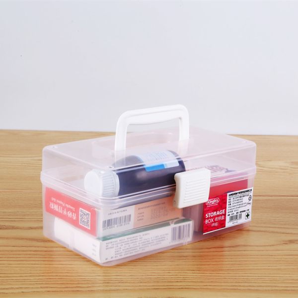 Family Pack Small Medical Care Plastic Medication Storage Box