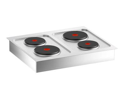Built-in Electric 4-Zone Flat Range
