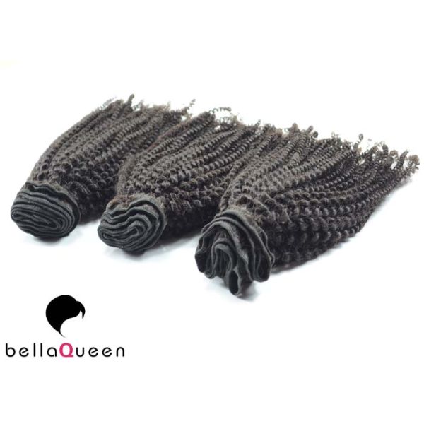 Kinky Curly Natural Black 1b Human Hair Extension For Black Women