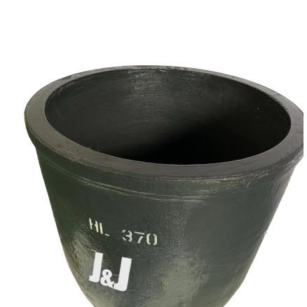 Round Silicon Carbide Graphite Crucible For Melting Aluminum Oxidation Resistant