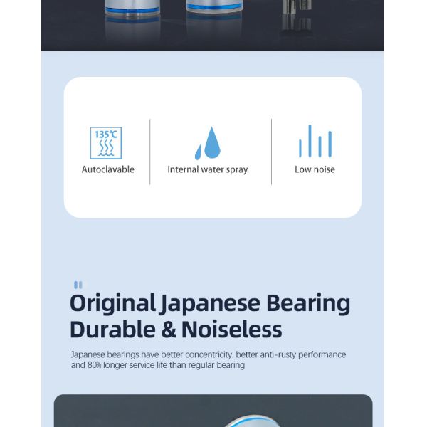 Portable Silver Dental Straight Handpiece , Multipurpose Contra Angle Hand Piece