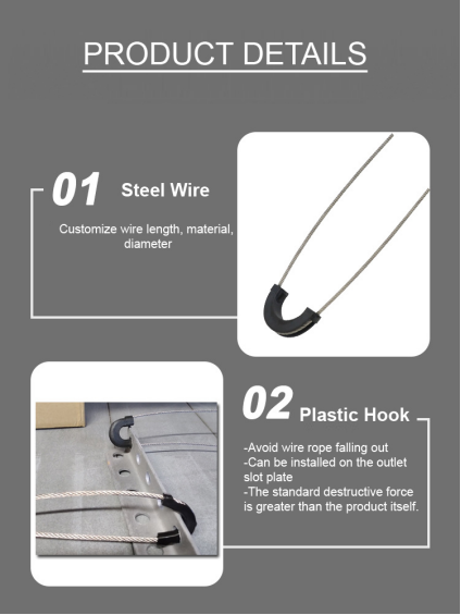 Установка кабеля с пастиком, подвесная застежка, защитная застежка, предварительно сформированная для кабеля ADSS