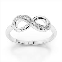Des anneaux d'amour infinis en argent 925 pour une romance éternelle