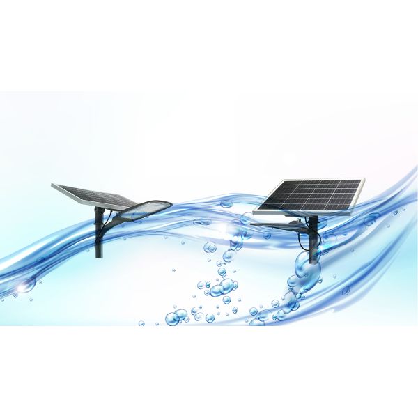 08IK Outdoor Solar Powered Light , 170Lm/W 600WH Solar Battery Outdoor Lights