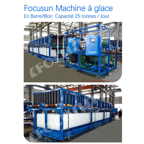 Danfoss Valve Industrial Block Ice Maker for Heavy-Duty Production of 25 Tonnes per Day