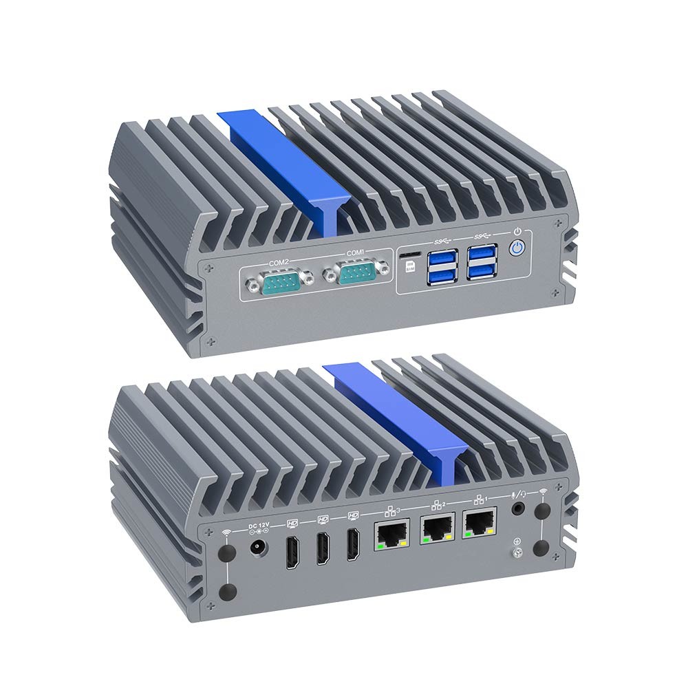 Intel I5 12th Gen Industrial Mini PC Business Computer без вентилятора