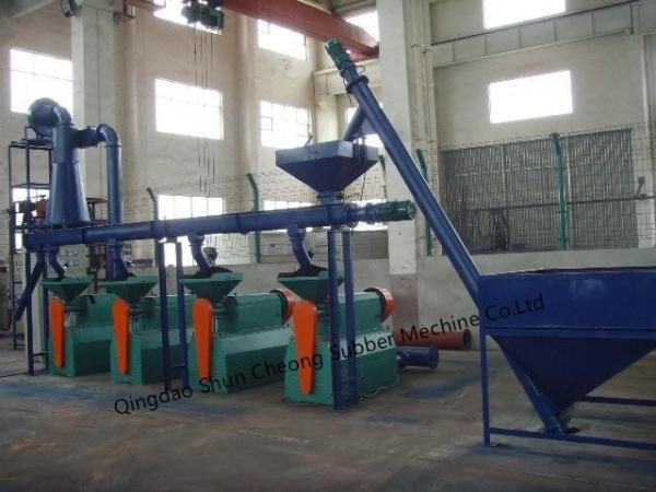 Moedor de borracha de migalhas da China, fábrica de fabricação de pó de borracha