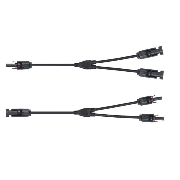 IP67 Y Branch Solar Panel Connectors 1000V DC Tin Plated Copper Material