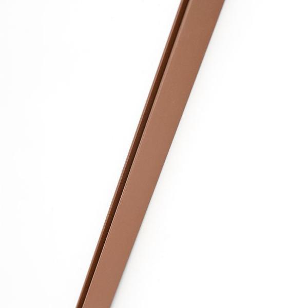 Profil de bande en plastique en extrusion en PVC à barres plates noire