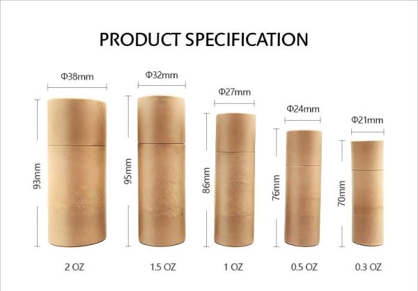 Custom Cardboard Lip Balm Tube UV Protection Sustainable Multifunctional