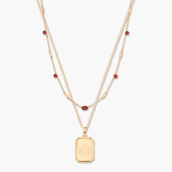 10 Grams Wedding Copper Necklaces Elegant Willow Birthstone Layering Set