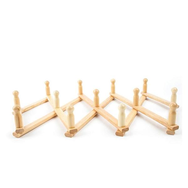 Gancho de casaco natural de bambu sólido para toalhas penduradas Vestes e casacos 86.68x17x5cm