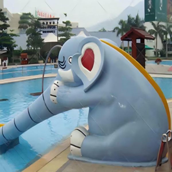 FRP Elephant Water Slide Corrosion Resistant For Kindergartens