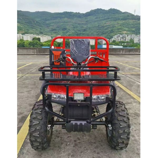 Gasoline ATV Cargo Tricycle Three Wheeler 4*4 drive 300cc Water Cooled Engine With Big Booster For All Terrain Transport Purpose