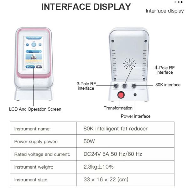 Cellulite Removal Cavitation Rf Vacuum Slimming Machine Wrinkle Remover Equipment