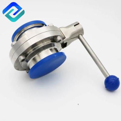 Handle 304 SS Butterfly Valve DN10 3A Sanitary Welded DS Dn10 Rjt