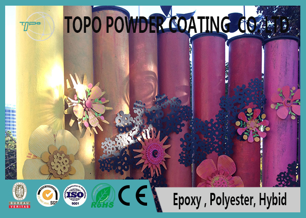 capa pura amarilla del polvo del poliéster de la escoba da alta temperatura de RAL 1032