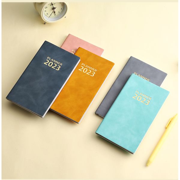 Cuaderno de cubierta de cuero para la promoción Silla de costura Diario de encuadernación Papelería